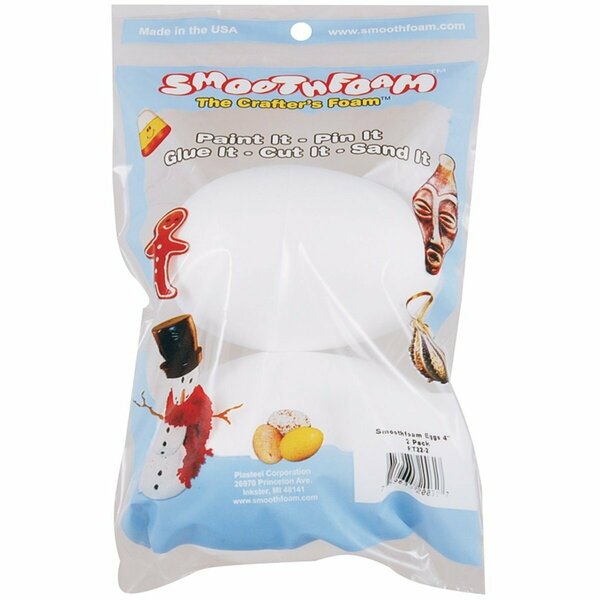 Smoothfoam WHITE -SMOOTH FOAM EGG 4 in. RT22-2